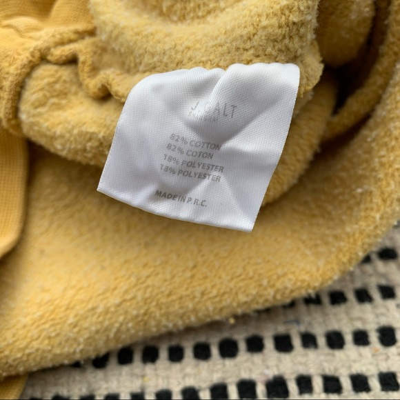 John Galt (Brandy Melville) Mustard Yellow Hoodie size O/S - Picture 4 of 6